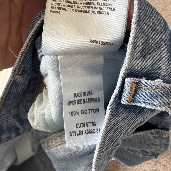 Agolde 90's Jeans Wander Distressed Mid Rise Loose Fit Sz 27 - Picture 6 of 10